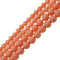 pink shell pearl smooth round beads 