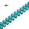 Blue Howlite Turquoise Teardrop Top Drill Beads Size 10x14mm 13x18mm 15.5"Strand