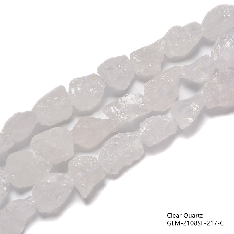Natural Gemstone Rough Nugget Chunks Beads Size 15-20mm 15.5'' Strand