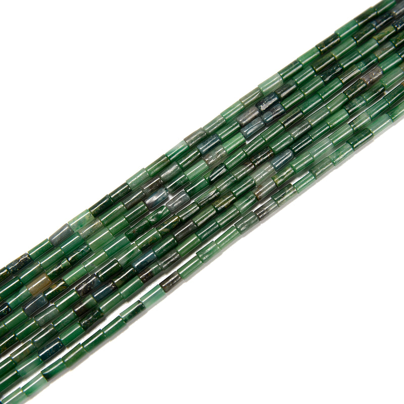 Mix Gemstone Smooth Round Tube Beads 2x4mm 15.5'' Strand Agate Onyx Rose Quartz Tiger Eye Sodalite Lapis Howlite Sodalite Jade