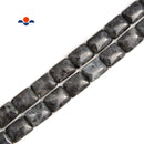 Larvikite Labradorite Smooth Flat Rectangle Beads Size 13x18mm 15.5'' Strand