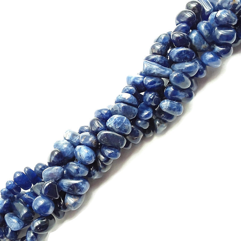 sodalite smooth irregular pebble nugget chips beads