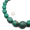 Dark Green Magnesite Turquoise Graduated Pebble Nugget Beads 15-25mm 21"Strand