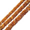 Small Golden Coral Branch Tube Sticks Beads Approx 2x12mm 15.5" Strand