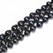 Fresh Water Pearl Black Baroque Ringed Drop Beads Size 11-13mm 15.5'' Strand