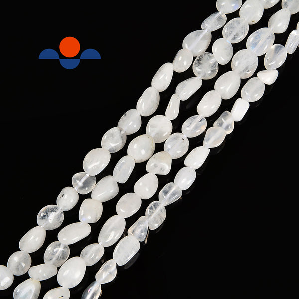 6mm White Matte Moonstone Glass Beads 16 in Strand Indian Jewelry Supply