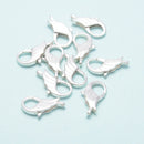 925 Sterling Silver Wings Shape Clasp Size 7x15mm Sold 3Pcs Per Bag