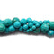 Green Blue Magnesite Turquoise Faceted Round Beads 6mm 8mm 10mm 12mm 15.5" Strand