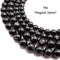 natural hypersthene smooth round beads