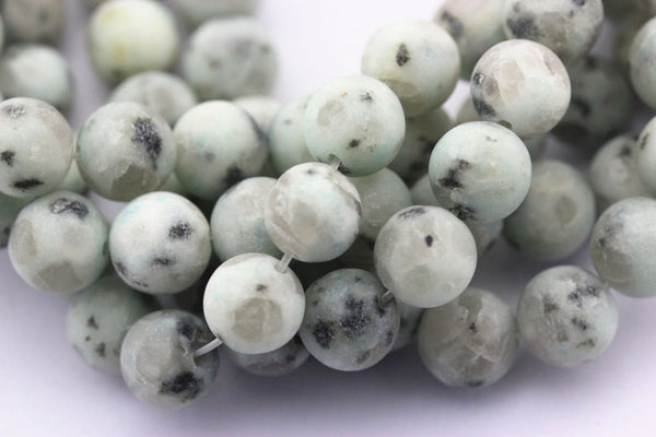 chinese sesame jasper matte round beads