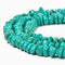 Dark Green Magnesite Turquoise Nugget Beads Size 6-8mm 8-12mm 15.5'' Strand
