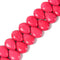 Pink Color Howlite Turquoise Top Drill Teardrop Beads Size 15x20mm 15.5'' Strand