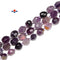 Purple Fluorite Faceted Nugget Beads Size 6x8-8x10mm / 8x10-10x12mm 15.5'' Str