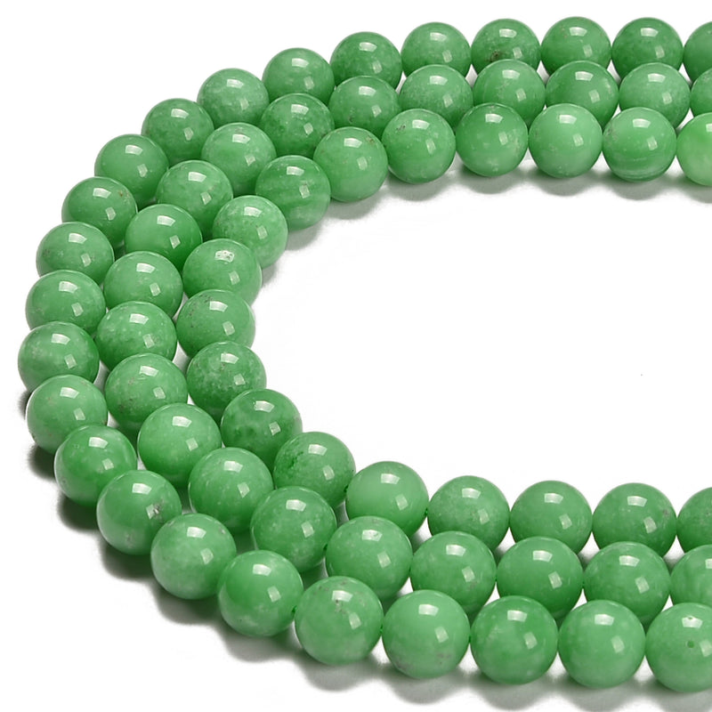 Natural Dark Green Moonstone Smooth Round Beads 6mm 8mm 10mm 12mm Strand