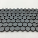 gray hematite matte shape beads 
