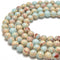 light blue aqua terra jasper smooth round beads