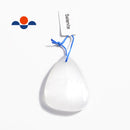natural white selenite pendant teardrop or irregular shape 