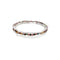 Multi Color Tourmaline Faceted Round Elastic Bracelet Size 2.5mm 7.5" Length
