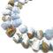 Blue Lace Agate Faceted Nugget Chunk Beads Approx 13x20mm 15.5" Strand