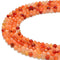 natural carnelian faceted round beads
