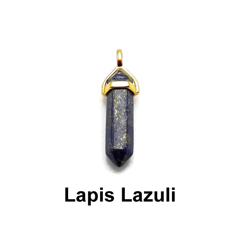 Pendulum Pendant Clear Quartz/Aventurine/Amethyst/Lapis/Tiger Eye Sold Per Piece