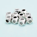 925 Sterling Silver Octagon Spacer Beads Size 6mm Sold 3Pcs Per Bag