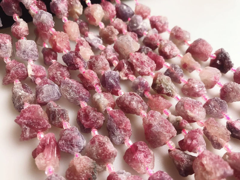 natural tourmaline rough nugget beads