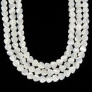 Iridescent White Mother of Pearl MOP Shell Heart Beads 6mm to 12mm 15.5'' Strand