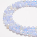 blue lace agate faceted star cut beads