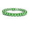 Bright Green Glass Pearl Smooth Round Bracelet Beads Size 6mm-12mm 7.5'' Length