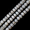 Natural White Moonstone Smooth Rondelle Wheel Discs Beads 6x10mm 15.5" Strand