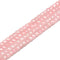 Rose Quartz Faceted Square Cube Beads Size 5mm 15.5" Strand