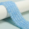 Light Blue Agate Faceted Rondelle Beads Size 5x8mm 15.5'' Strand