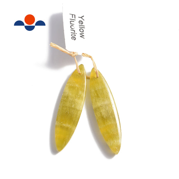 yellow fluorite pendant oval shape 