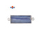 Kyanite Silver Electroplated Edge Rectangle Bar Connector Pendant Charm 11x30mm