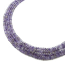 Natural Amethyst Faceted Rondelle Discs Beads 2x3mm 15.5" Strand