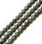 Dark Green Chrysoprase Faceted Round Beads 10mm 15.5" Strand