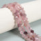Strawberry Quartz Faceted Star Cut Beads 8mm 15.5" Strand
