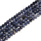 Natural Sapphire Faceted Round Beads Size 3mm 4mm 15.5'' Strand