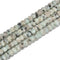Sesame Kiwi Jasper Hard Cut Faceted Rondelle Beads Size 4x6mm 15.5'' Strand