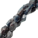 blue kyanite faceted rice nugget chunk beads