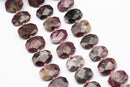 chinese tourmaline rectangle slice faceted octagon beads