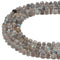 Natural Labradorite Faceted Irregular Rondelle Beads Size 6-7mm 15.5'' Strand