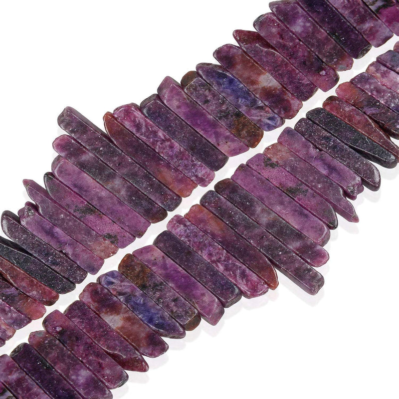 purple lepidolite graduated Sticks beads