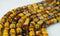 yellow Tiger's eye hexagon shape beads 