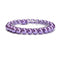 Purple Glass Pearl Smooth Round Bracelet Beads Size 6mm - 12mm 7.5'' Length