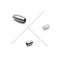 304 Stainless Steel Magnetic Clasp Rice Shape 7x18mm 2 Pieces Per Bag
