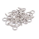 304 Stainless Steel Screw Beading Holder Size 1x4x8mm 150 Pieces per Bag
