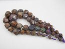 purple jasper graduated faceted nugget chunk beads