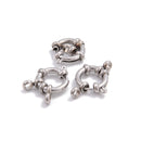 304 Stainless Steel Snap Hook Clasp Size 12mm 14mm 16mm 18mm 3 Pieces per Bag
